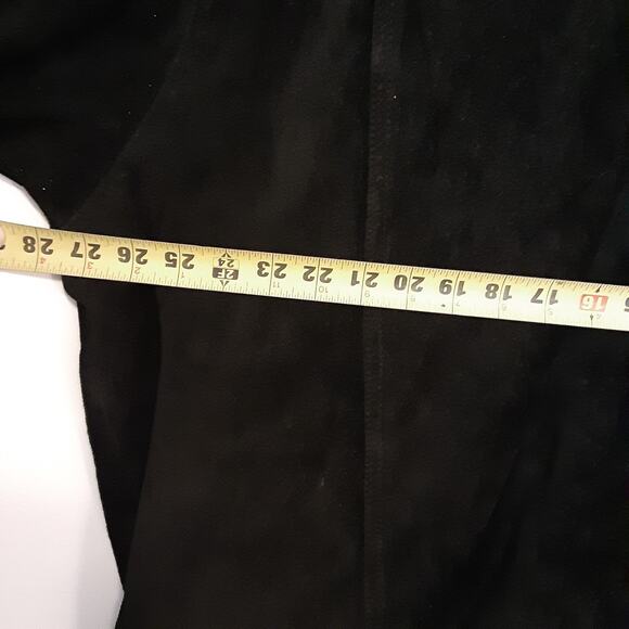 Vintage Phat Farm Mens 2XL Black Suede Leather Jacket Hip-Hop 90s Button - Picture 11 of 12